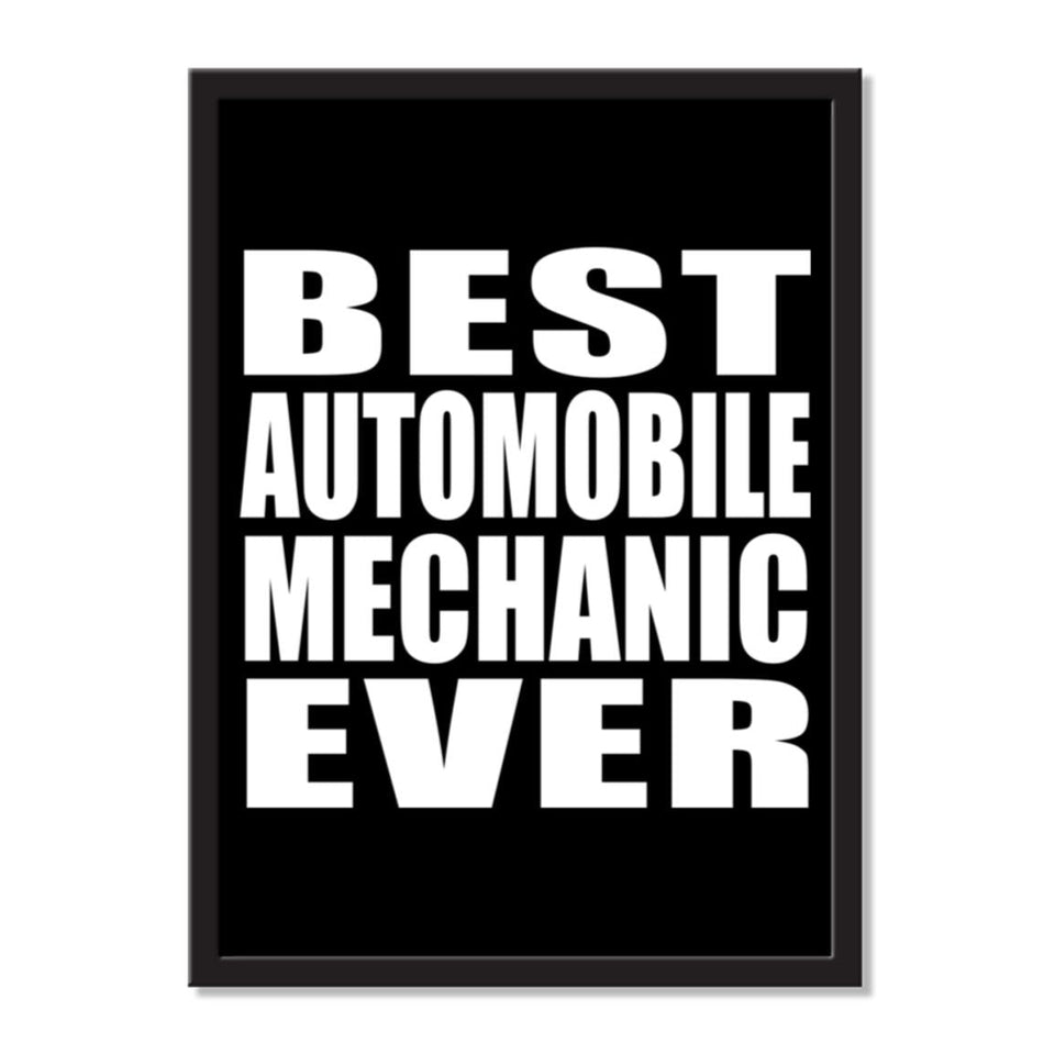 Best Automobile Mechanic Ever - Portrait Frame Photo Tile