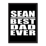 Sean Best Dad Ever - Portrait Frame Photo Tile