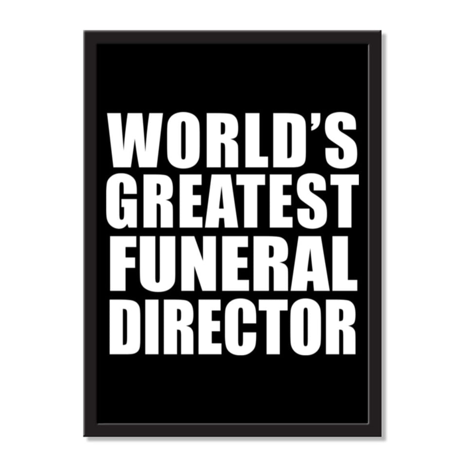 World's Greatest Funeral Director - Portrait Frame Photo Tile