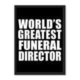 World's Greatest Funeral Director - Portrait Frame Photo Tile