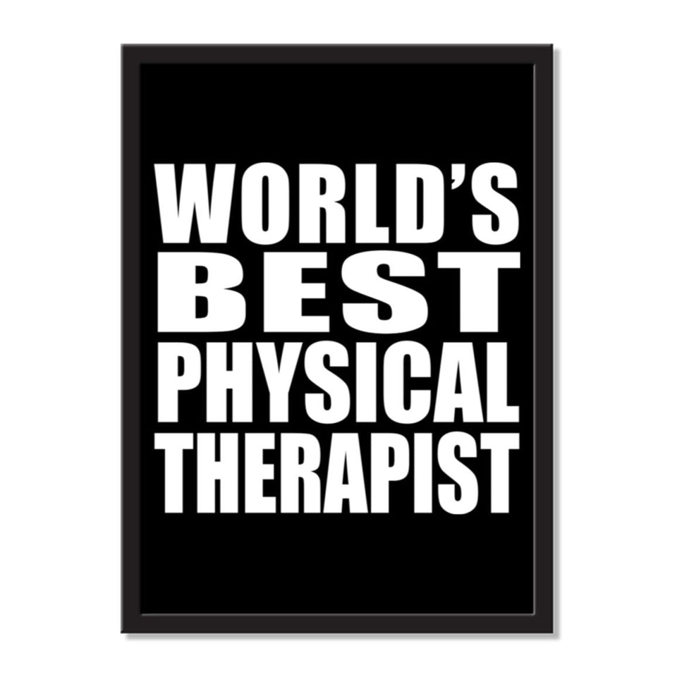 World's Best Physical Therapist - Portrait Frame Photo Tile
