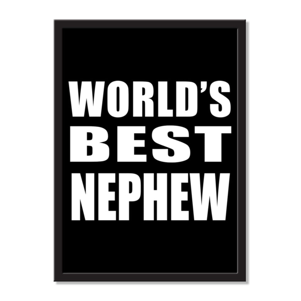 World's Best Nephew - Portrait Frame Photo Tile