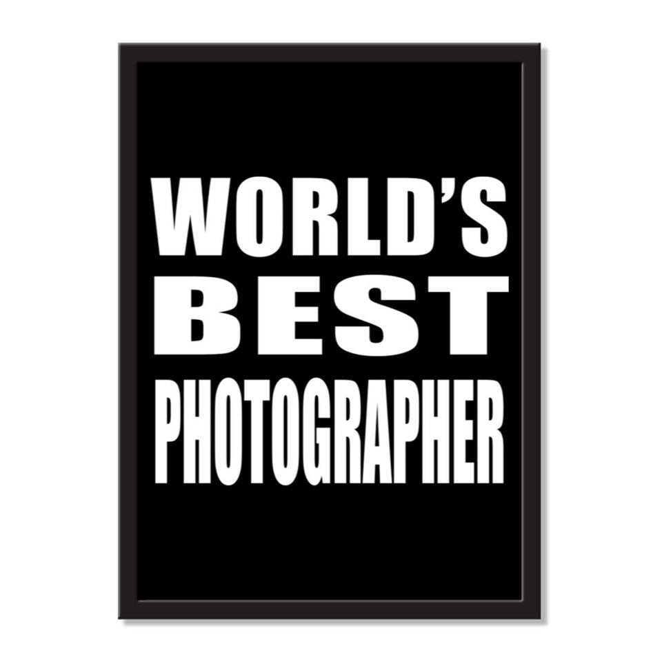 World's Best Photographer - Portrait Frame Photo Tile