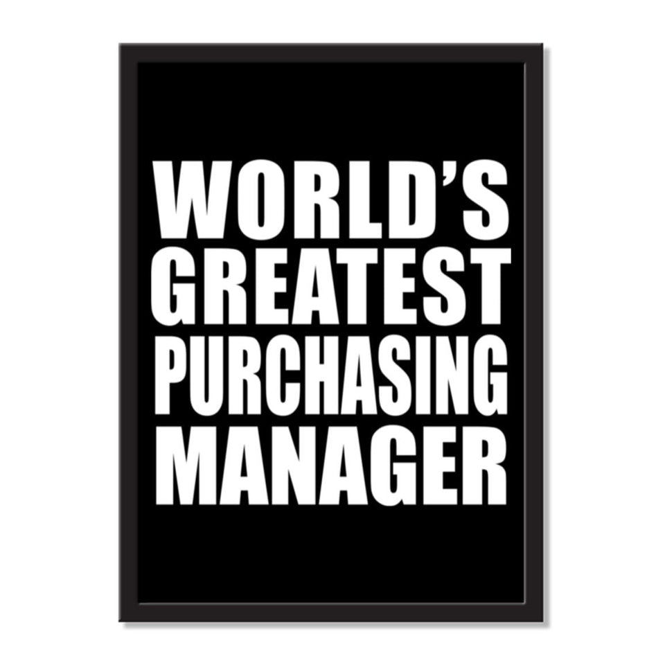 World's Greatest Purchasing Manager - Portrait Frame Photo Tile