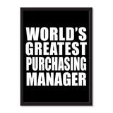 World's Greatest Purchasing Manager - Portrait Frame Photo Tile