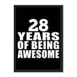 28 Years Of Being Awesome - Portrait Frame Photo Tile