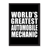 World's Greatest Automobile Mechanic - Portrait Frame Photo Tile