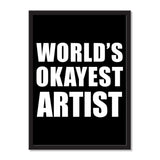 World's Okayest Artist - Portrait Frame Photo Tile