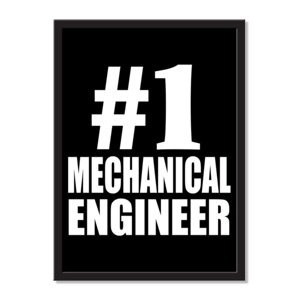 Number One #1 Mechanical Engineer - Portrait Frame Photo Tile