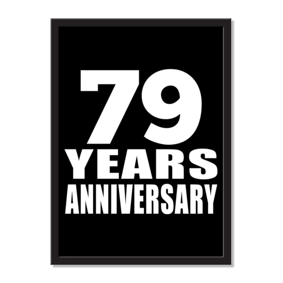 79 Years Anniversary - Portrait Frame Photo Tile