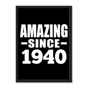 Amazing Since 1940 - Portrait Frame Photo Tile