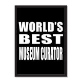 World's Best Museum Curator - Portrait Frame Photo Tile