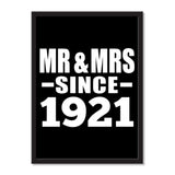 Mr & Mrs Since 1921 - Portrait Frame Photo Tile