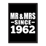 Mr & Mrs Since 1962 - Portrait Frame Photo Tile