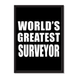 World's Greatest Surveyor - Portrait Frame Photo Tile