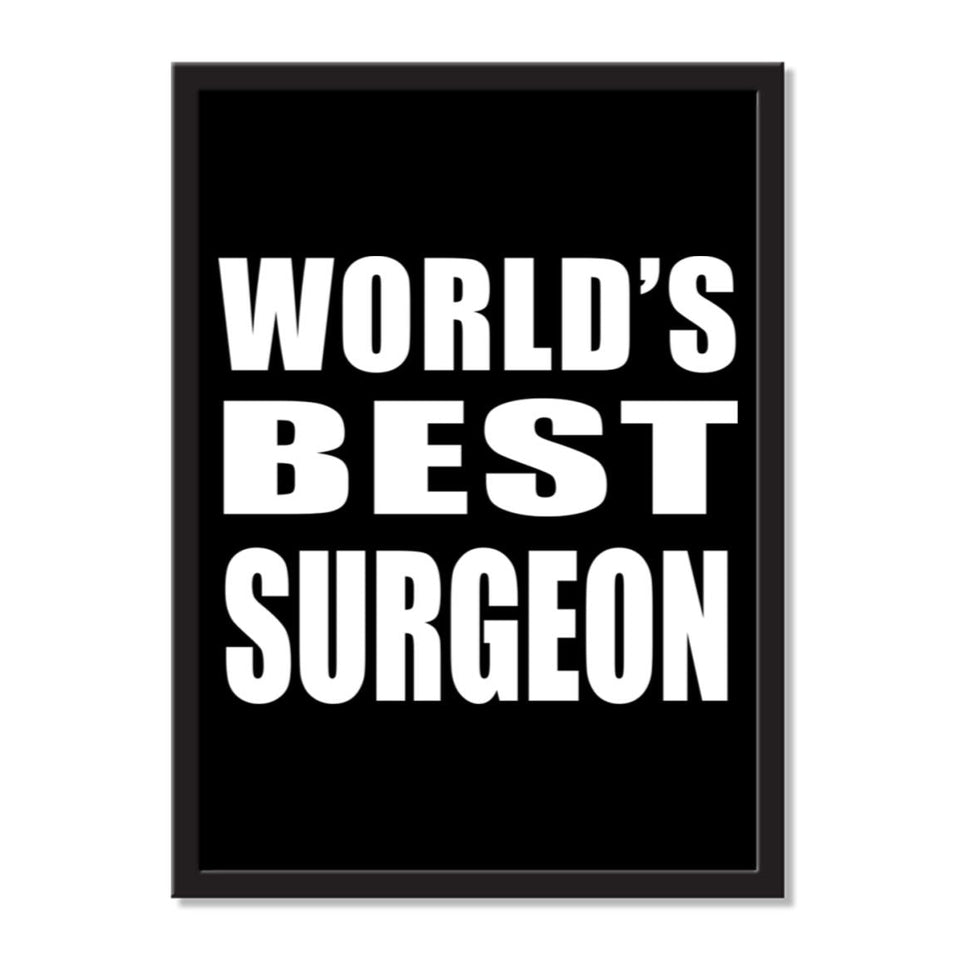 World's Best Surgeon - Portrait Frame Photo Tile