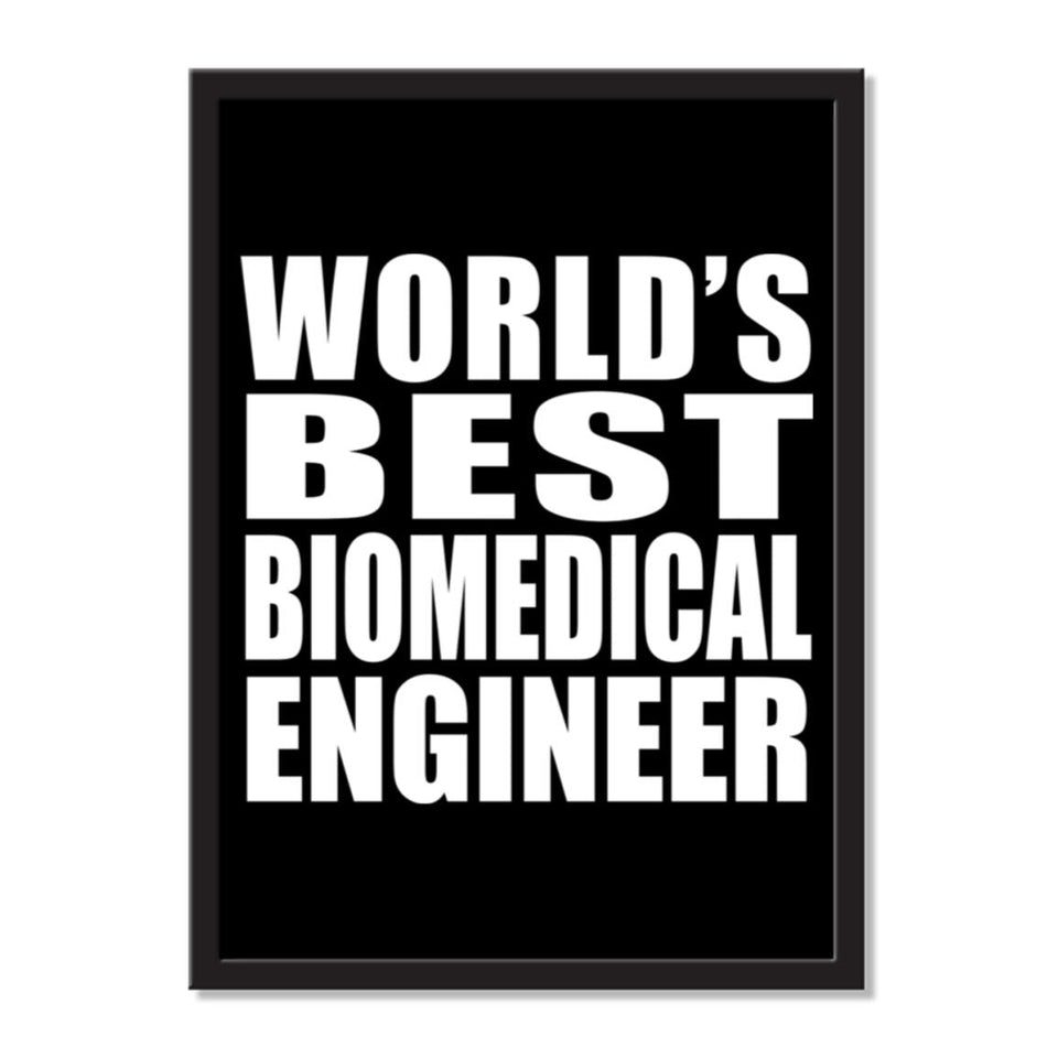 World's Best Biomedical Engineer - Portrait Frame Photo Tile