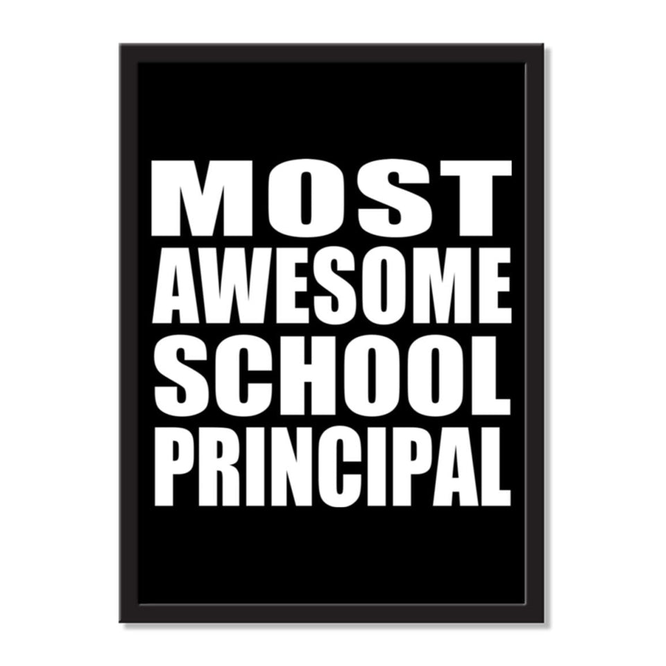Most Awesome School Principal - Portrait Frame Photo Tile