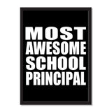 Most Awesome School Principal - Portrait Frame Photo Tile