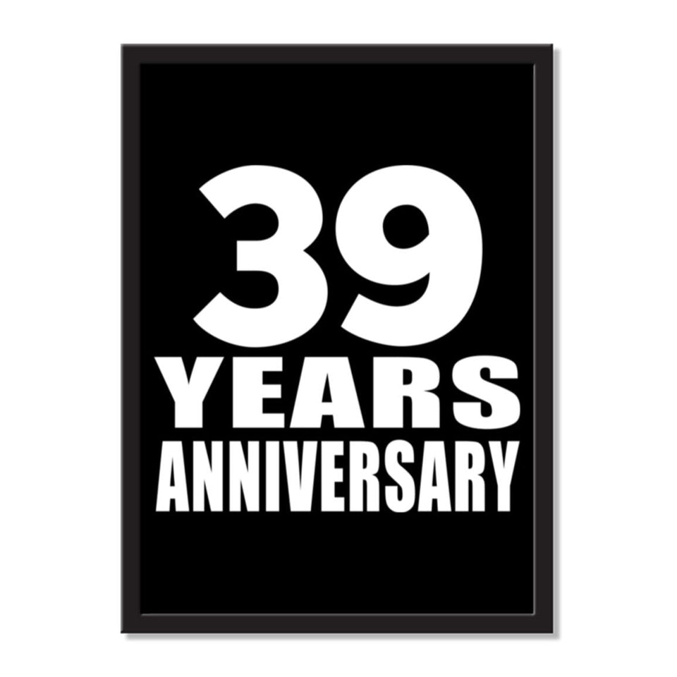 39 Years Anniversary - Portrait Frame Photo Tile