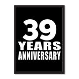 39 Years Anniversary - Portrait Frame Photo Tile