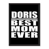 Doris Best Mom Ever - Portrait Frame Photo Tile