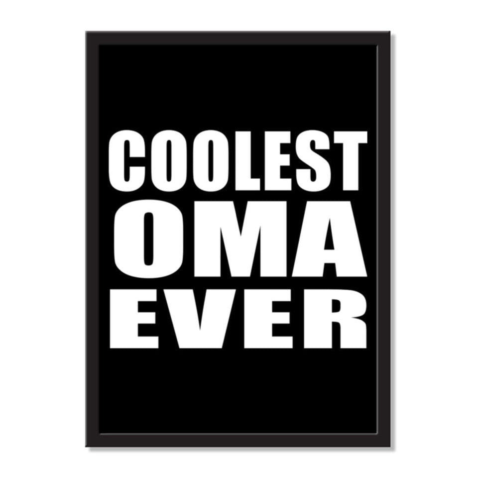 Coolest Oma Ever - Portrait Frame Photo Tile