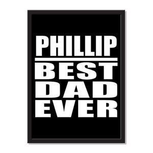 Phillip Best Dad Ever - Portrait Frame Photo Tile