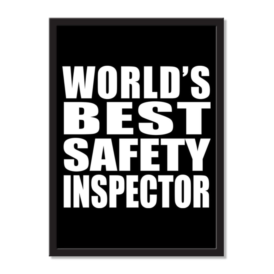 World's Best Safety Inspector - Portrait Frame Photo Tile