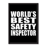 World's Best Safety Inspector - Portrait Frame Photo Tile