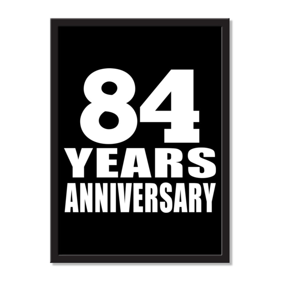 84 Years Anniversary - Portrait Frame Photo Tile