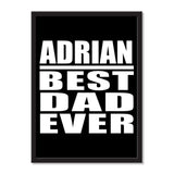 Adrian Best Dad Ever - Portrait Frame Photo Tile