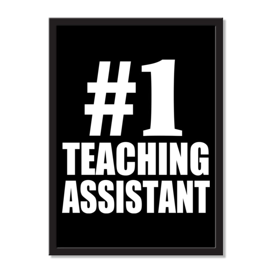 Number One #1 Teaching Assistant - Portrait Frame Photo Tile