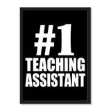 Number One #1 Teaching Assistant - Portrait Frame Photo Tile