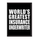 World's Greatest Insurance Underwriter - Portrait Frame Photo Tile