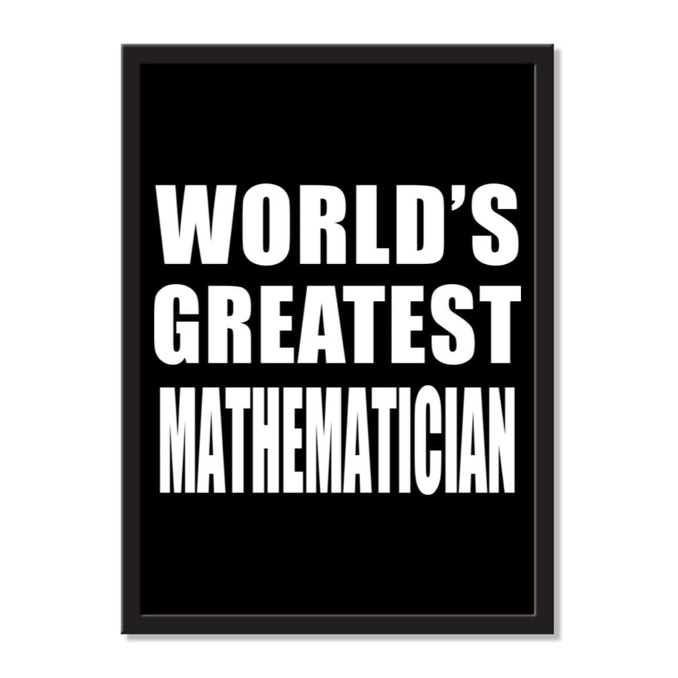 World's Greatest Mathematician - Portrait Frame Photo Tile