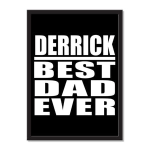 Derrick Best Dad Ever - Portrait Frame Photo Tile