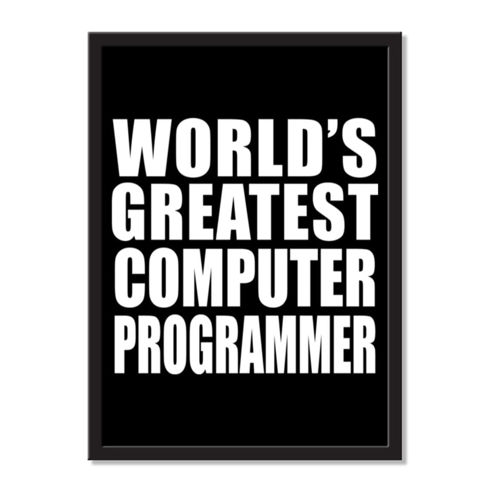 World's Greatest Computer Programmer - Portrait Frame Photo Tile