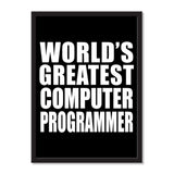 World's Greatest Computer Programmer - Portrait Frame Photo Tile