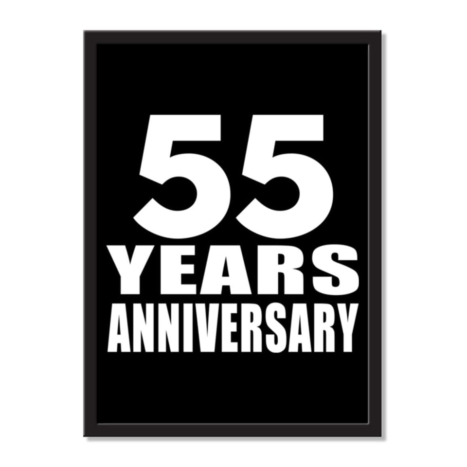55 Years Anniversary - Portrait Frame Photo Tile