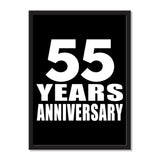 55 Years Anniversary - Portrait Frame Photo Tile