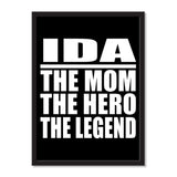 Ida The Mom The Hero The Legend - Portrait Frame Photo Tile