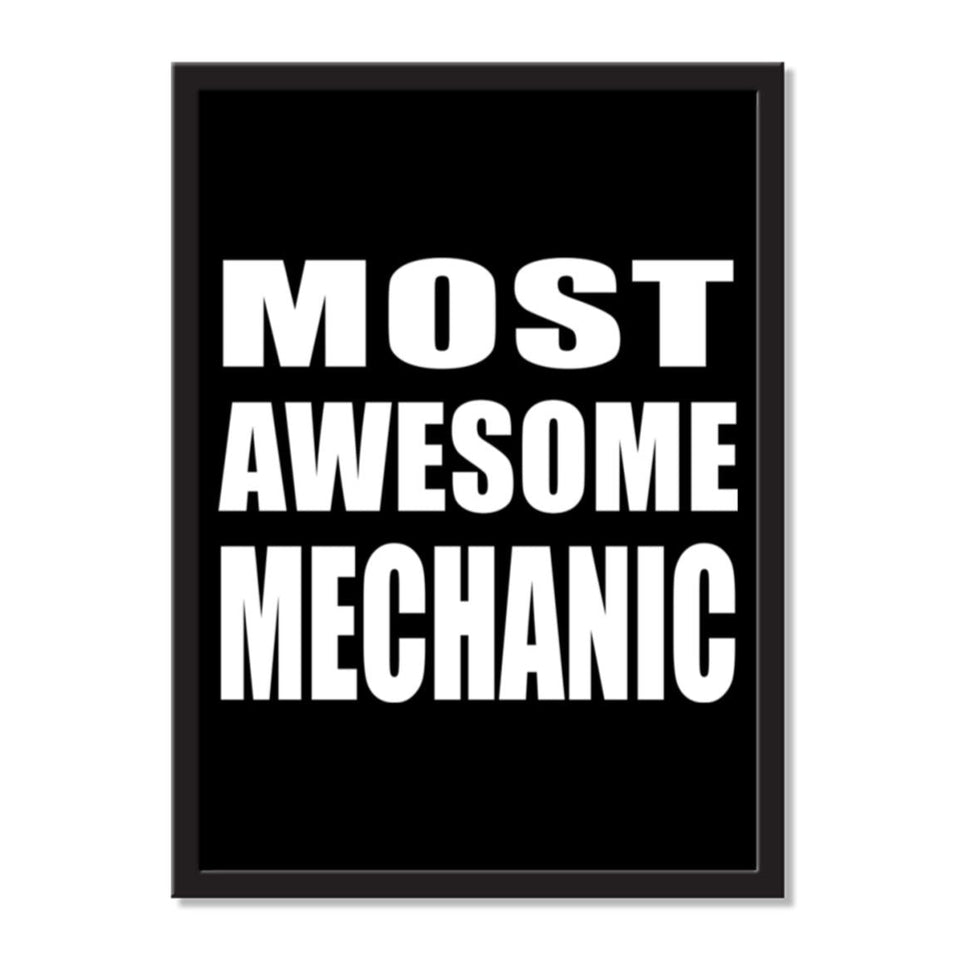 Most Awesome Mechanic - Portrait Frame Photo Tile