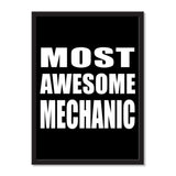 Most Awesome Mechanic - Portrait Frame Photo Tile