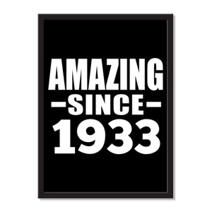 Amazing Since 1933 - Portrait Frame Photo Tile