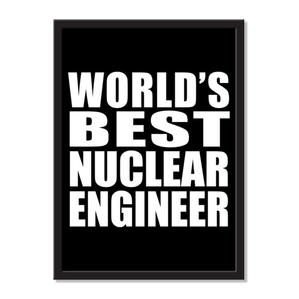 World's Best Nuclear Engineer - Portrait Frame Photo Tile