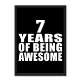 7 Years Of Being Awesome - Portrait Frame Photo Tile