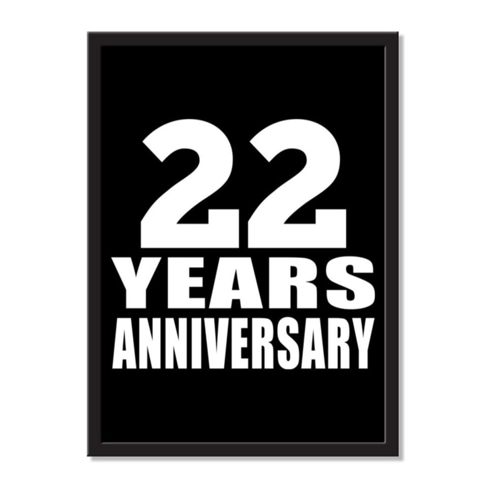 22 Years Anniversary - Portrait Frame Photo Tile