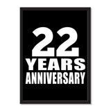 22 Years Anniversary - Portrait Frame Photo Tile