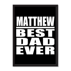 Matthew Best Dad Ever - Portrait Frame Photo Tile